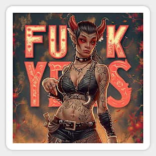 Cute Devil Succubus Sticker